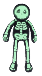 Glow Bones Skeleton Plush