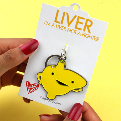 I'm a Liver Not a Fighter Keychain