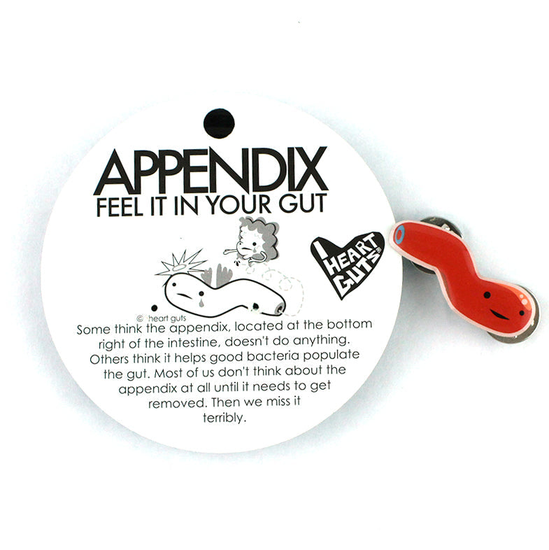 Appendix Lapel Pin - Feel it in Your Gut