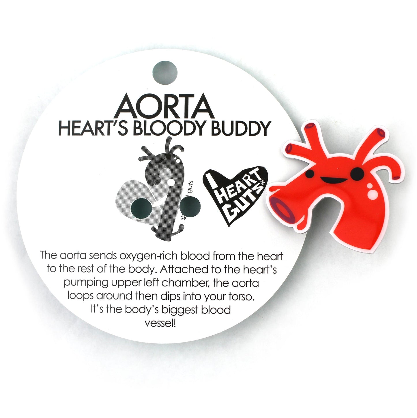 Aorta Lapel Pin - Heart's Bloody Buddy