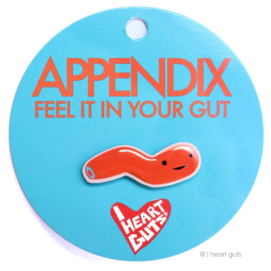 Appendix Lapel Pin - Feel it in Your Gut
