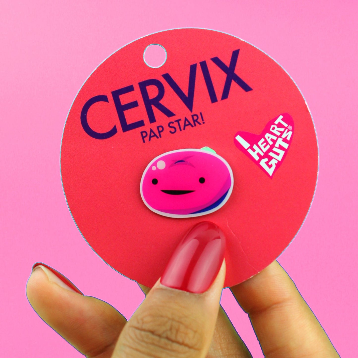 Cervix Lapel Pin - Pap Star