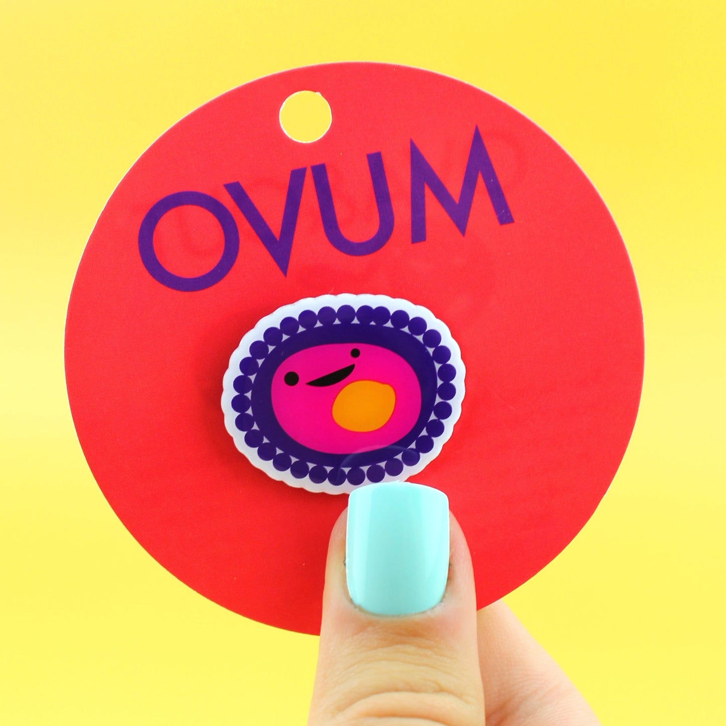 Ovum Lapel Pin - Ova and Out!