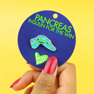 Pancreas Enamel Lapel Pin