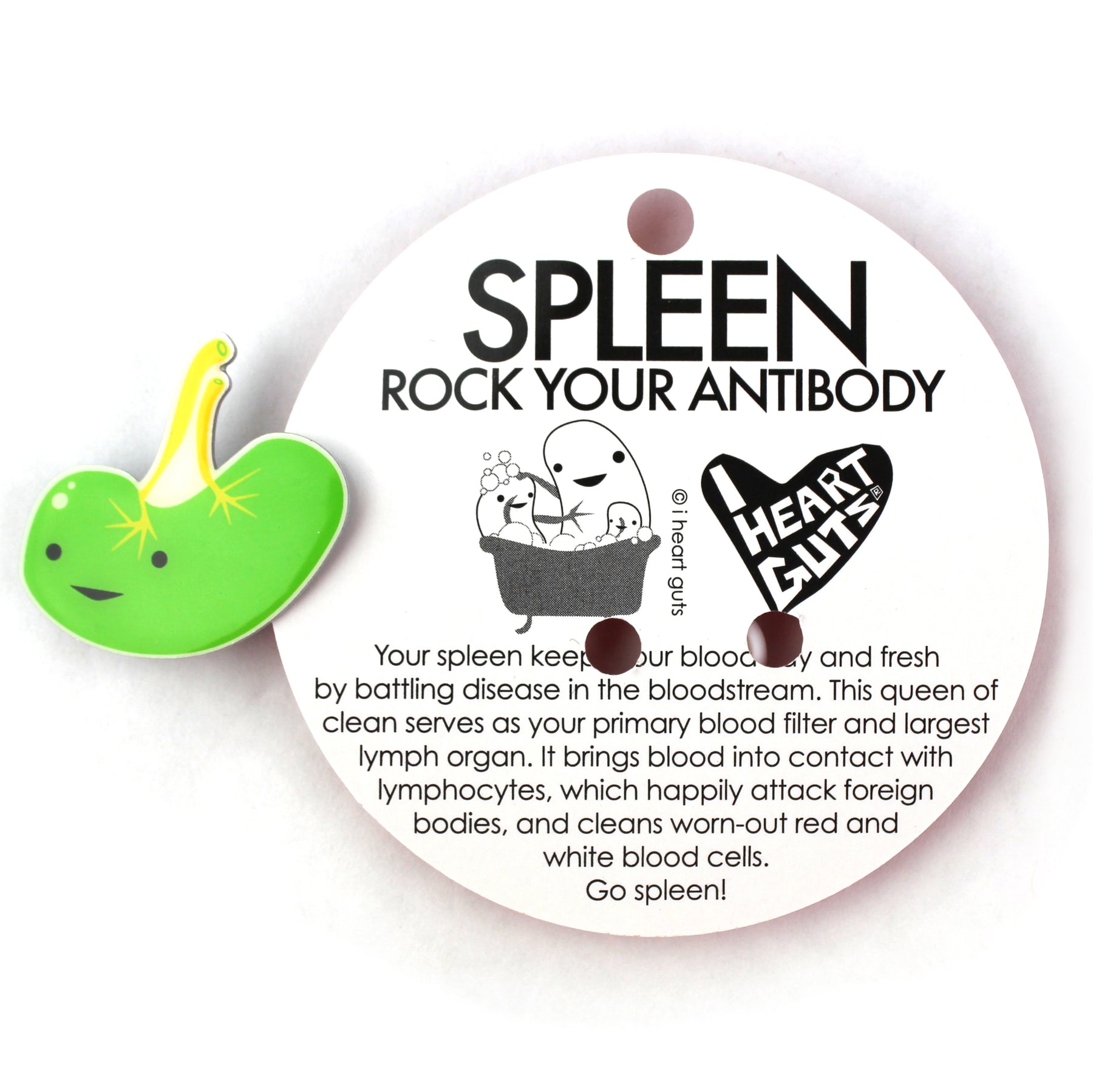 Spleen Lapel Pin - Lymphin' Ain't Easy
