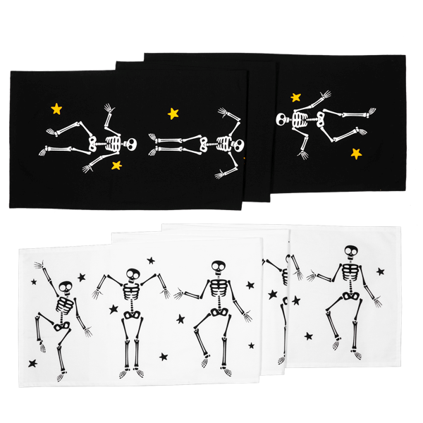 Dancing Skeleton Table Runner