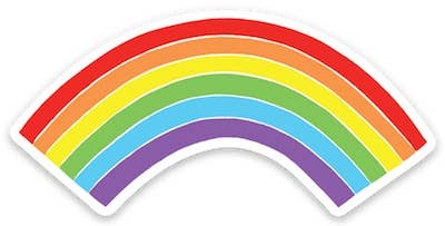 Rainbow Die Cut Sticker