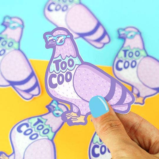 Too Coo Pigeon Vinyl Sticker
