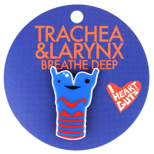 Trachea+Larynx PinTrachea + Larynx Lapel Pin - Breathe Deep!