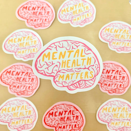 Mental Health Matters - Brain Anatomy Sticker