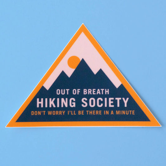The Out Of Breath Hiking Society Sticker