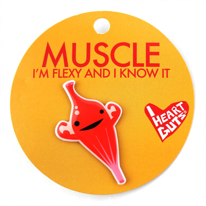 Muscle Lapel Pin - I'm Flexy and I Know It