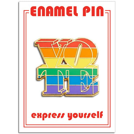 Vote Rainbow Pin