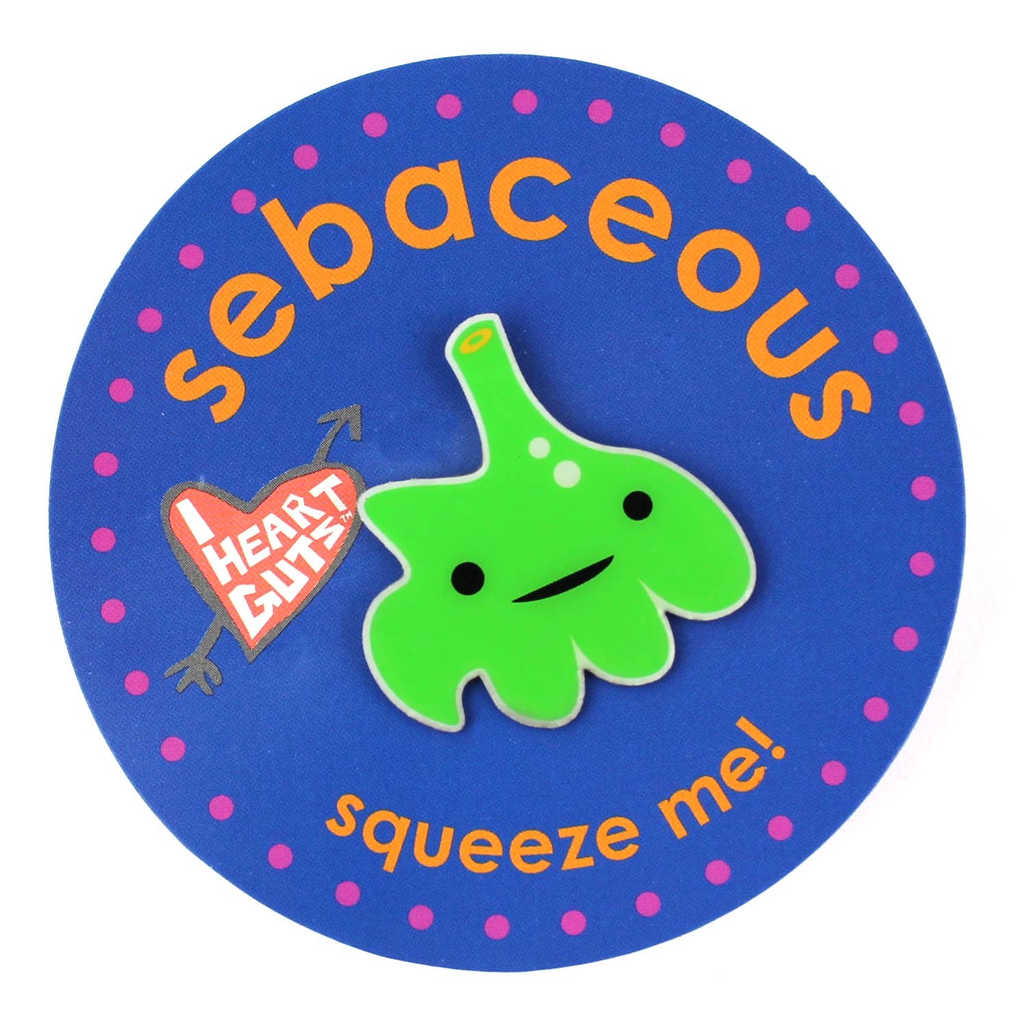 Sebaceous Gland Lapel Pin - Squeeze Me!