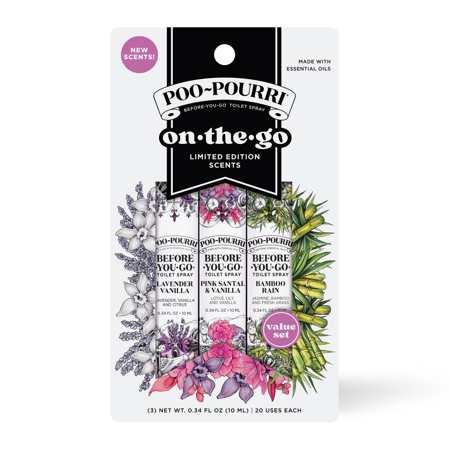 Poo~Pourri On-The-Go Spring 3 pack