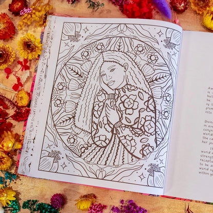 The Divine Feminine - Self Discovery Coloring Journal