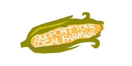 Support your local farmer corn bumper sticker
