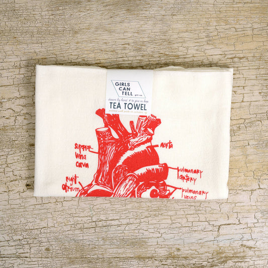 Anatomical Heart Tea Towel