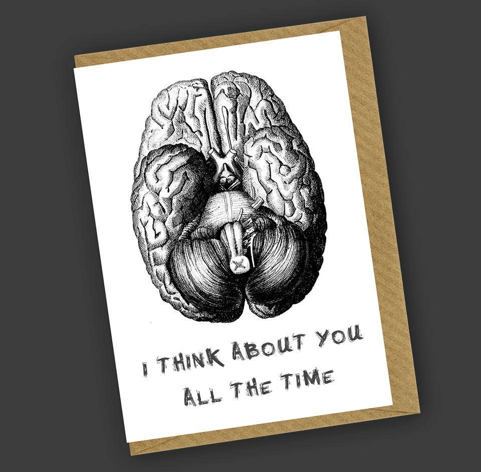 I Think About You All The Time Greetings Card